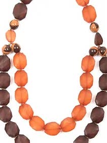 BEADED DOUBLE CHOCOLATE HALSKETTE für den Großhandel von Emanuela Salatino