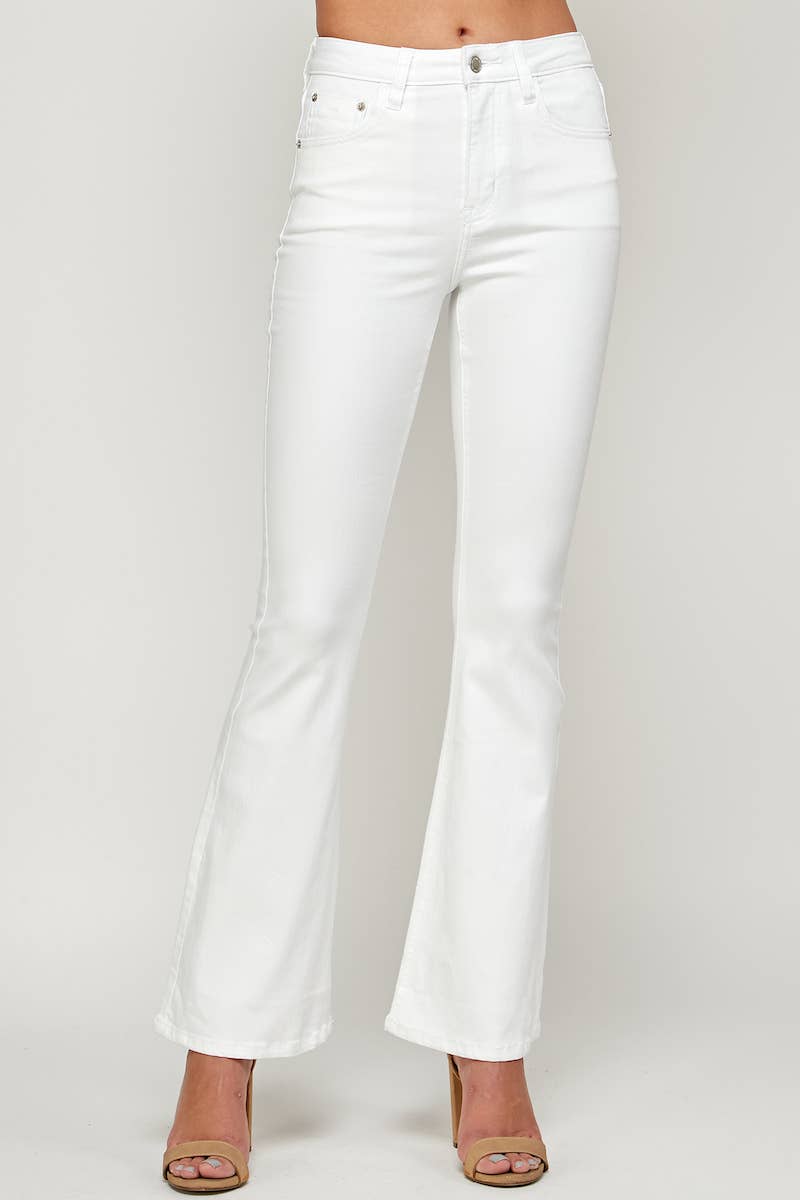 Branco I1320HF - Branco - Jeans Flare de Cintura Alta para venda a revendedores na Faire