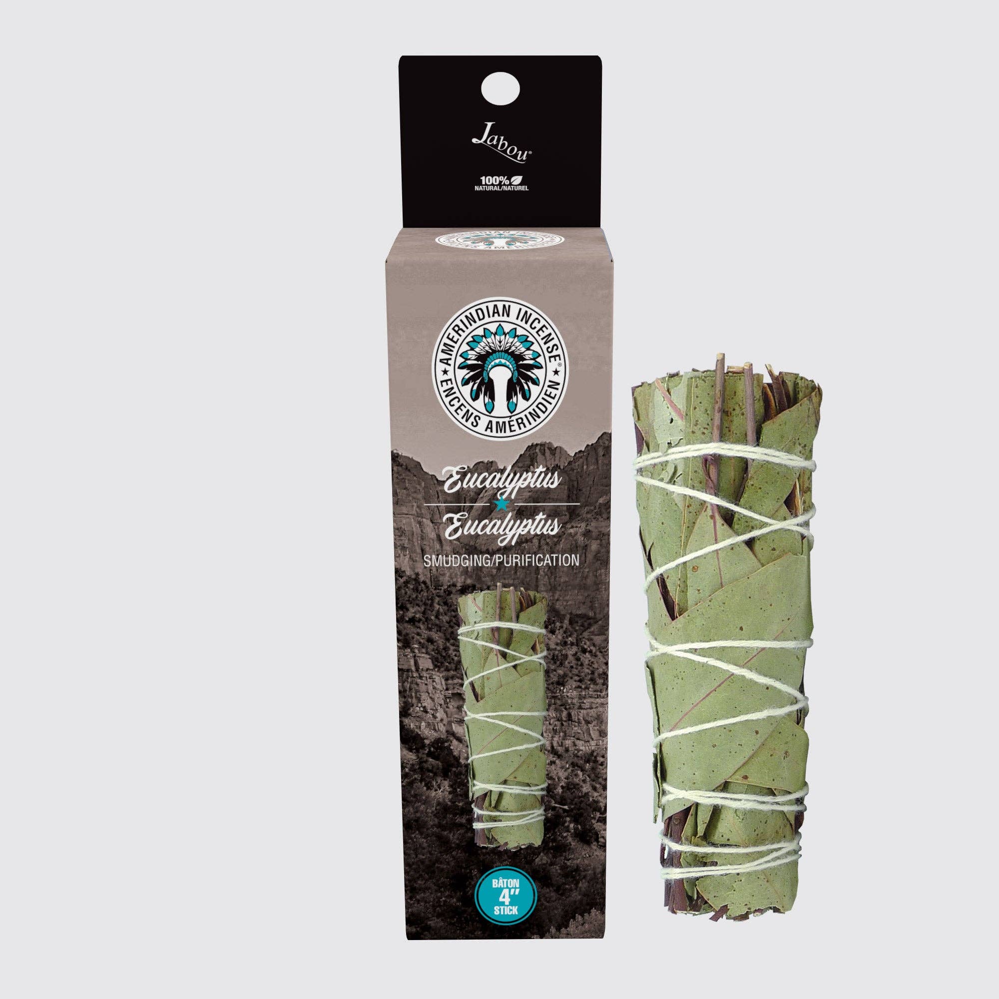 NATURAL SCENTS - Wholesale Smudge Stick - Eucalyptus Smudge Stick 4"1