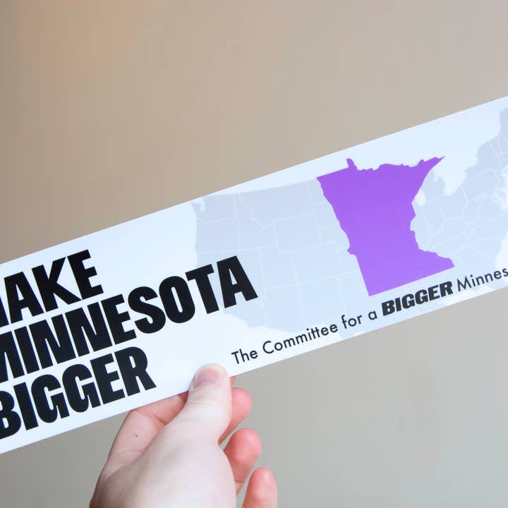 Curlworks – wholesale Klistermärke – Gör Minnesota större - Matt Vinyl 10" Bildekal