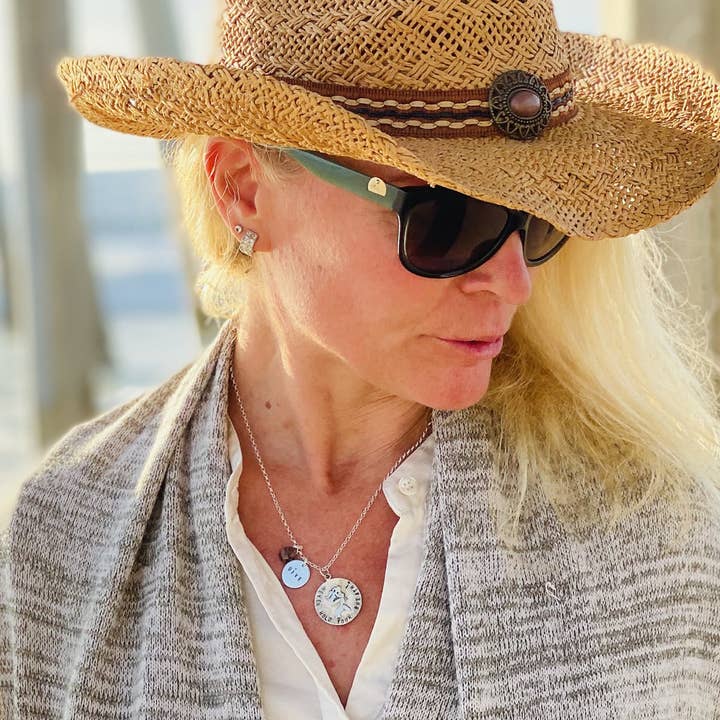 Miss Scuba Never Hold Your Breath Dive Necklace with a Mermaid for wholesale by Gogh Jewelry Design