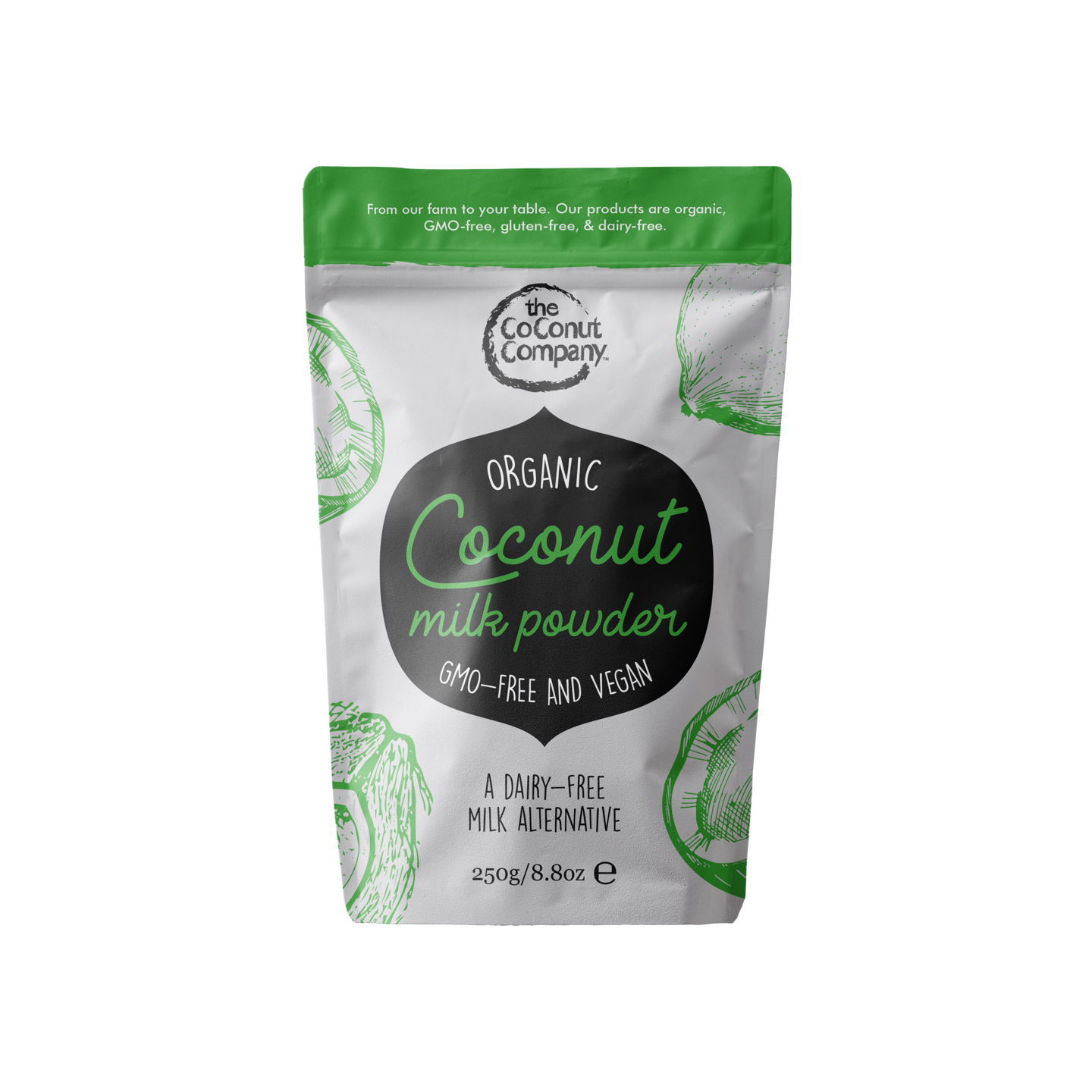 The Coconut Company – wholesale Powdered health drink – Organic Dairy-free Coconut Milk Powder 250g0