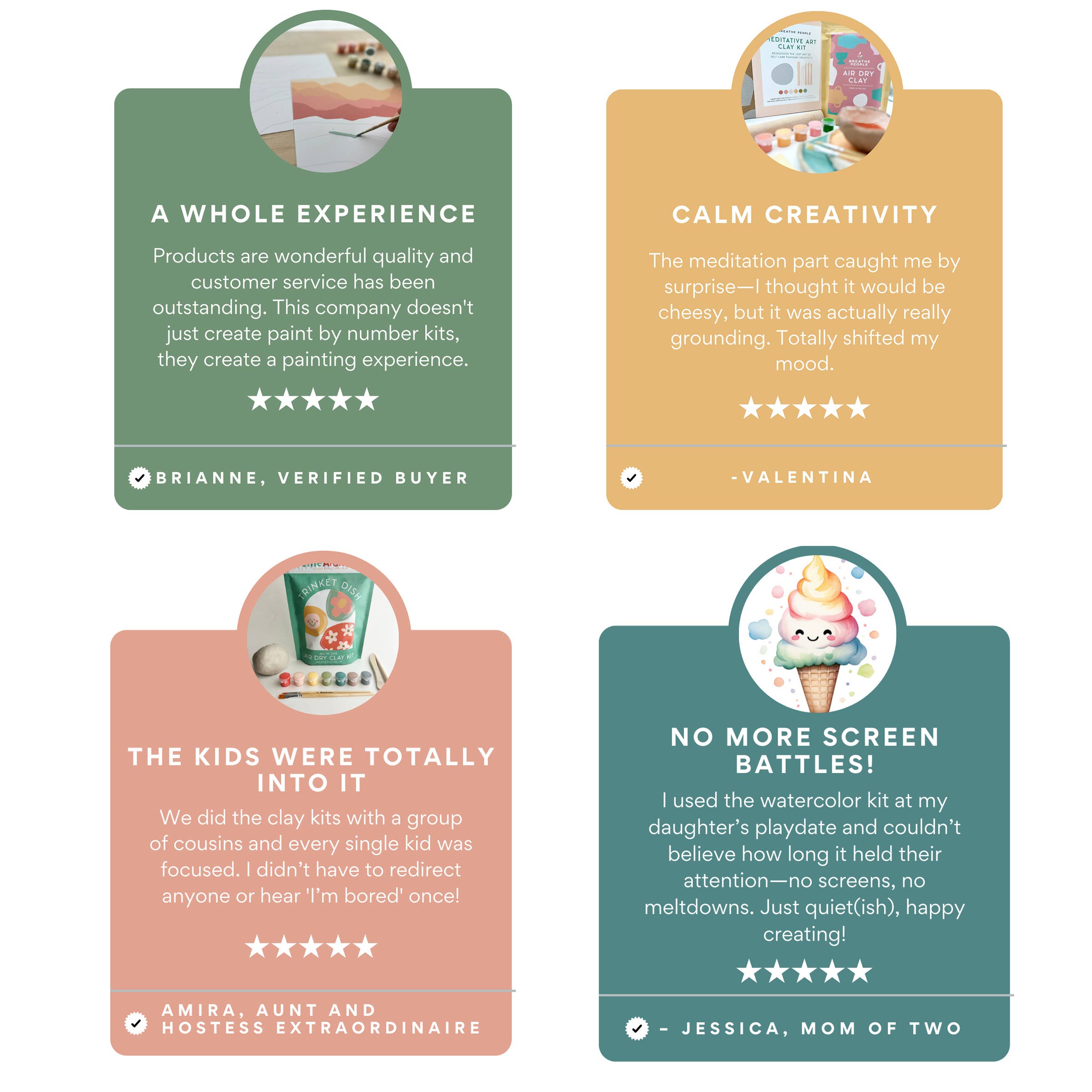 Breathe People - Wholesale DIY Craft Kit - DIY Air Dry Clay Kit- Make Your Own Incense Holder5