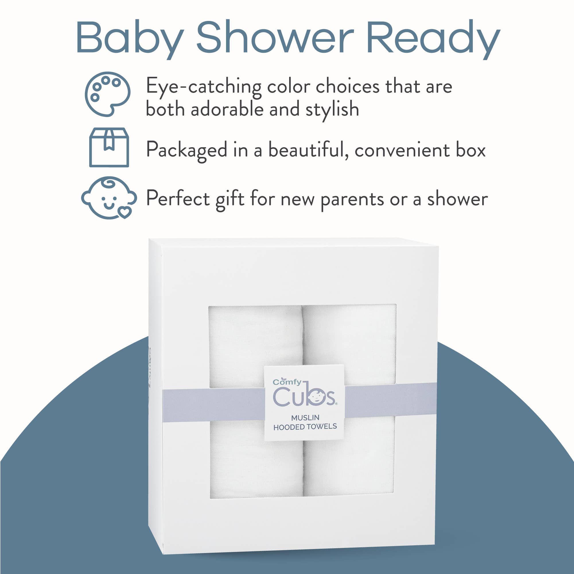 Comfy Cubs - Wholesale Hooded Towel - Kids & Baby - Baby Hooded 9 Layer Muslin Cotton Towel for Kids4