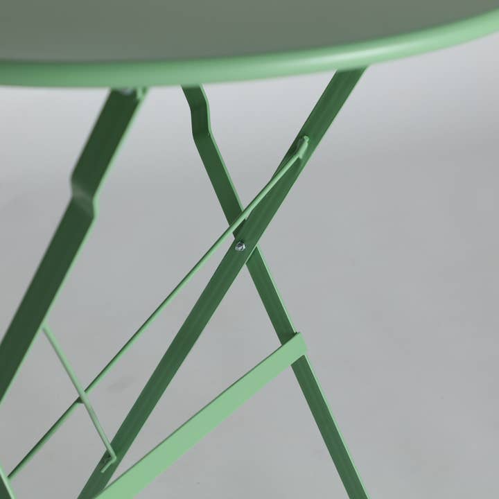 B&B - Wholesale Side Table - Sasha Green Iron Folding Table 60X60X70cm1