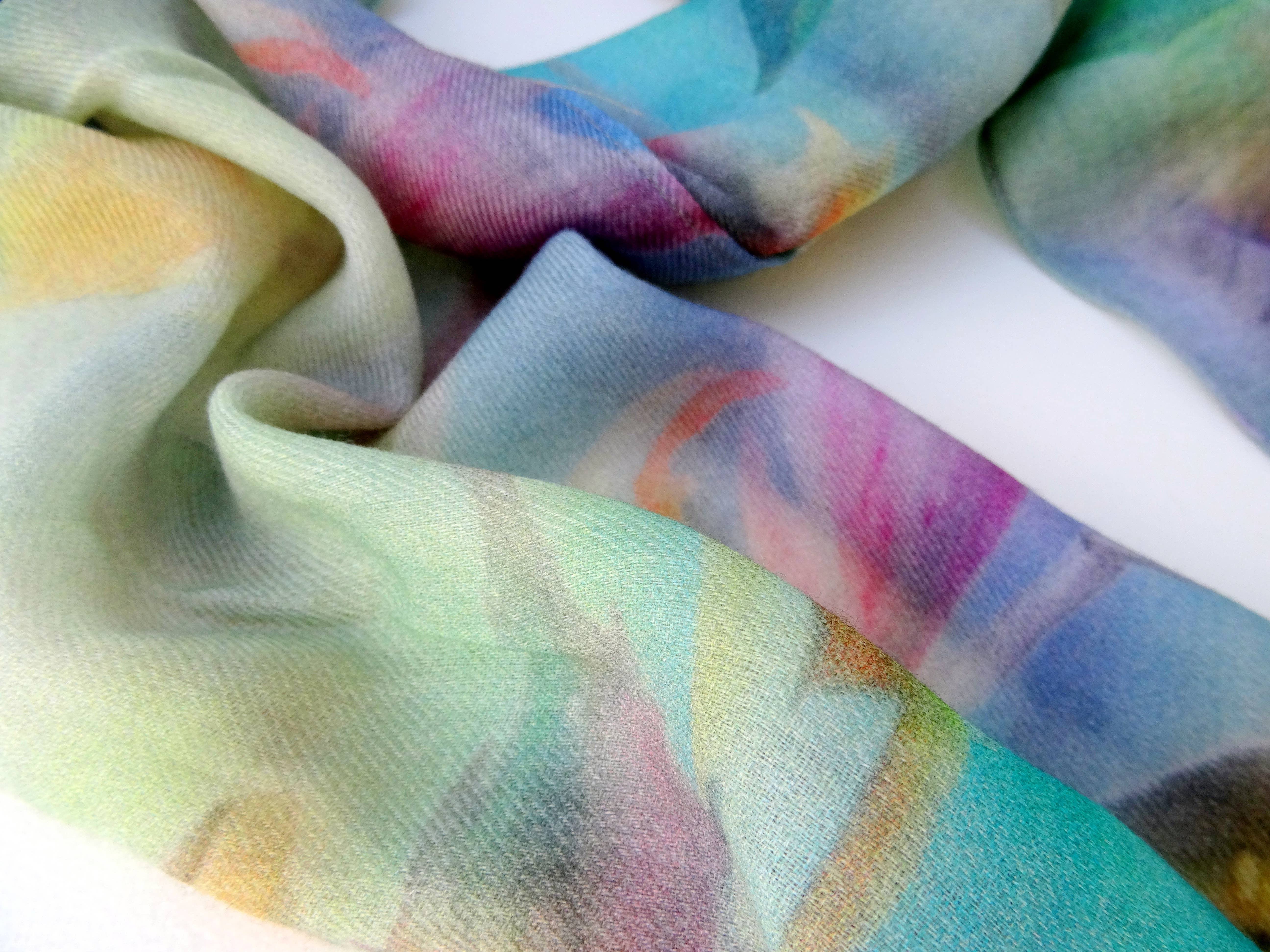 Silk Squirrel – wholesale Scarf – Women's – Mint Green Wool Scarf - Soft Scarf - Gift For Her - 10"x70"1