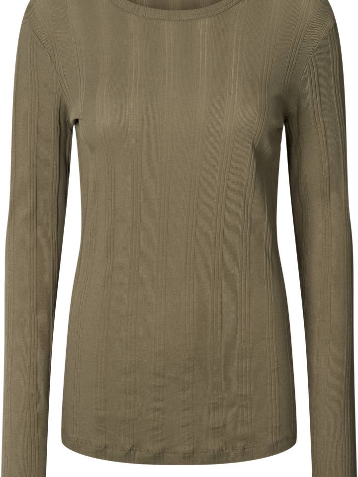 Campo em Algodão Thyra L/S - Cordão elástico por atacado de gai-lisva