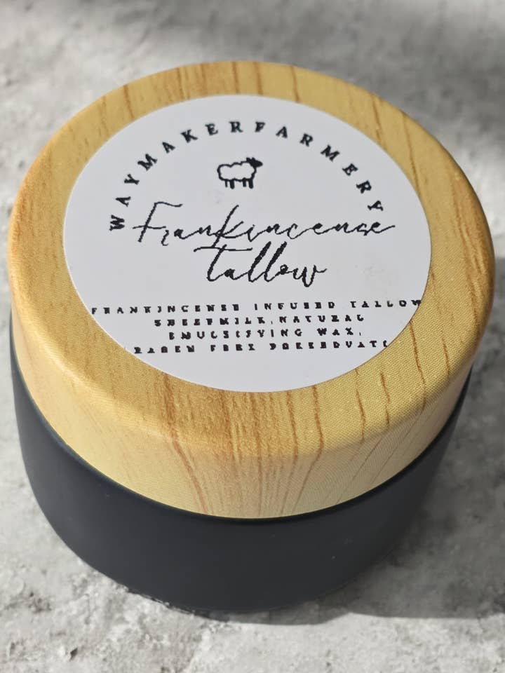 Frankincense Infused Tallow for wholesale by Waymaker Farmery