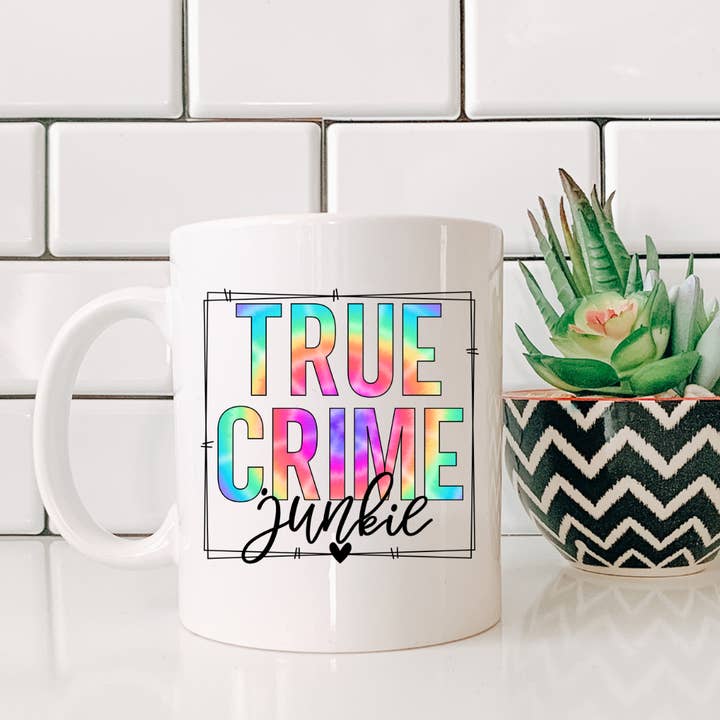 True Crime Junkie Mug for wholesale by Madi Bella Designs