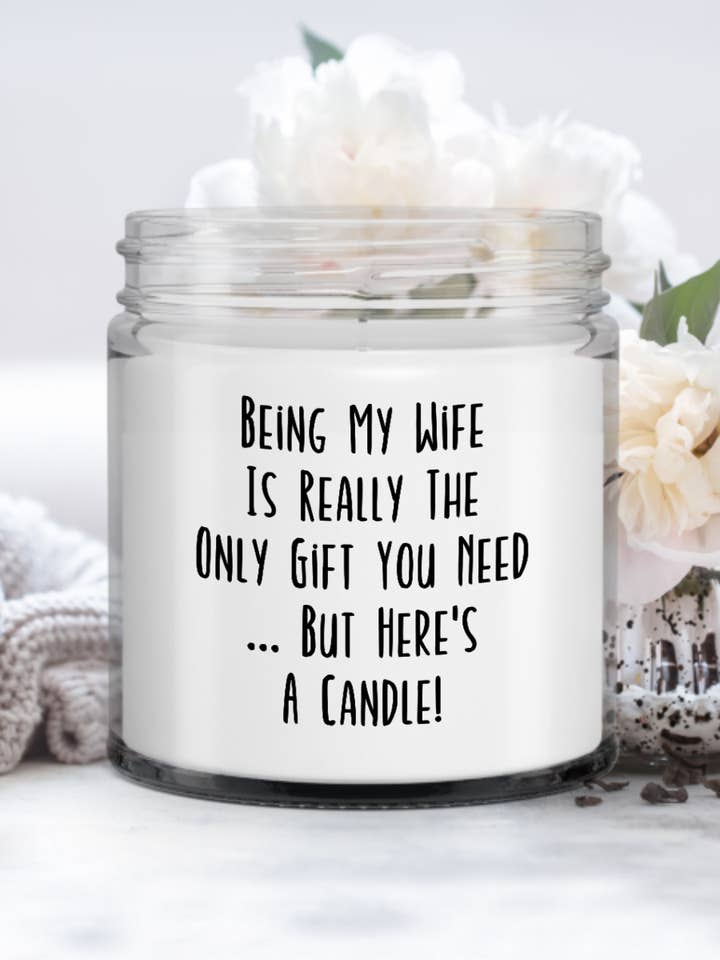 Candela per moglie, regali divertenti per moglie, regalo bavaglio per moglie per la vendita all'ingrosso da parte di It's So Perfect