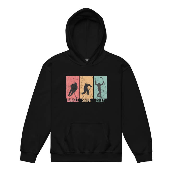 Dangle Snipe Celly Hockey Hoodie voor jongeren voor wholesale door Celly Threads Hockey