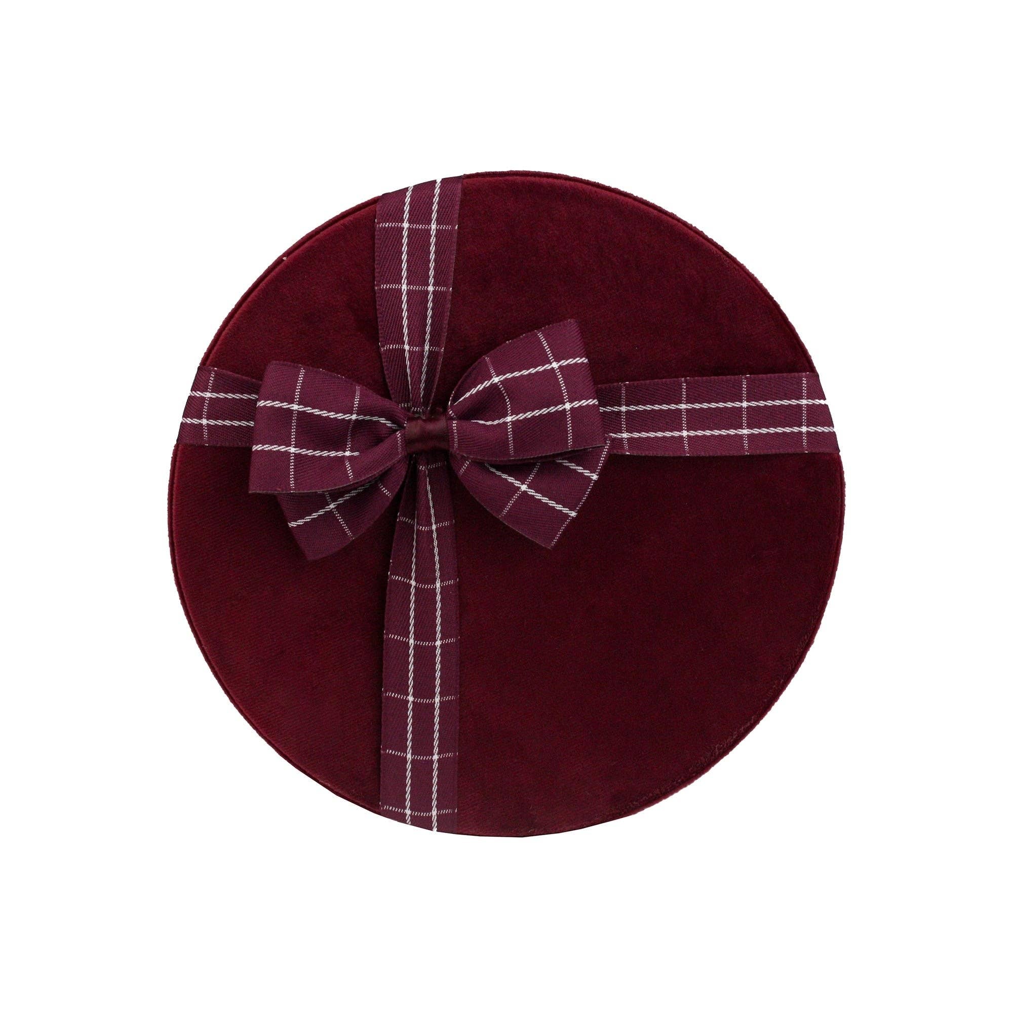 Emartbuy - Wholesale Gift Box - Luxury Burgundy Velvet Gift Box - Single (Sizes Available)2