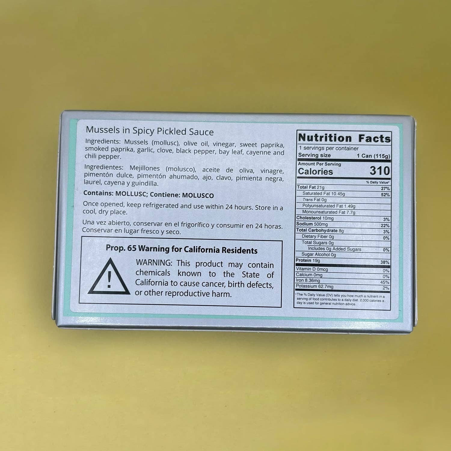 Lata - Wholesale Fish/seafood - Real Conservera Española Spiced Mussels in Pickled Sauce 09/12 - Selección 19202