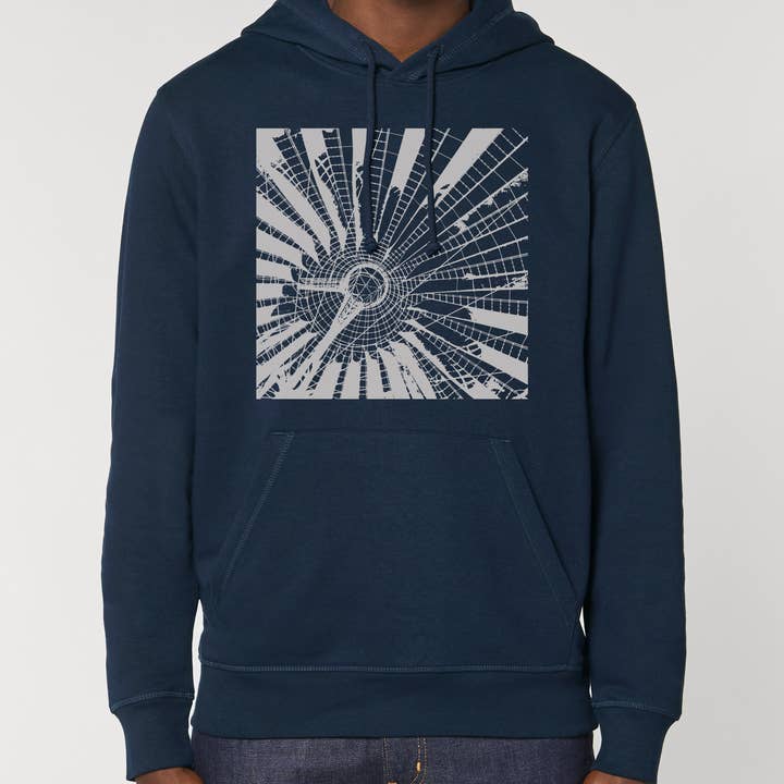 Felpa con cappuccio unisex Sony Center Potsdamer Platz per la vendita all'ingrosso da parte di Meeplings | Handmade in Berlin