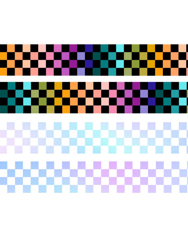 CHECKER WASHI TAPE for wholesale by Tori Artis Planners