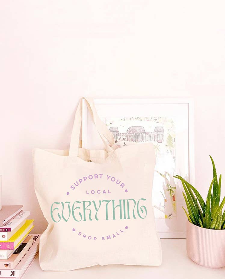 Kelham Print – wholesale Tote bag – Women's – Support Your Local Everything - Large Canvas Tote Bag0