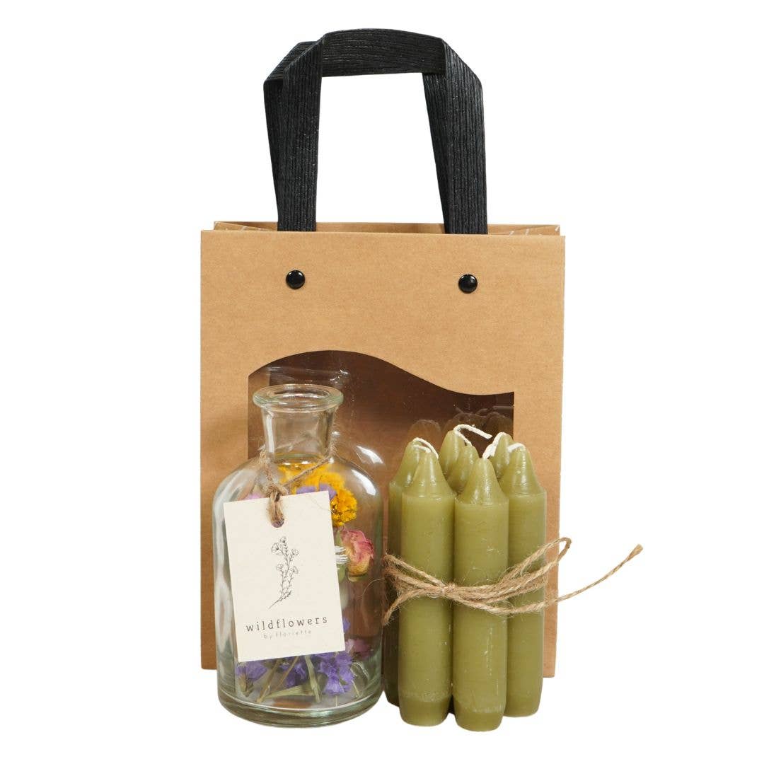 Wildflowers by Floriette - Wholesale Vase - Helderheid Vaas met Cadeautas - Multi2