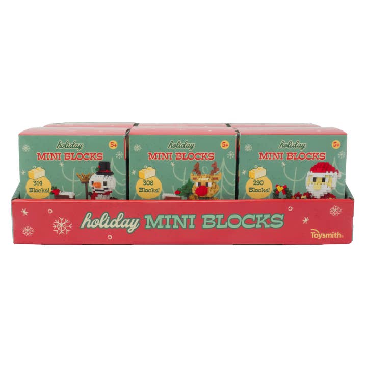 Toysmith - Wholesale Blocks - Kids Baby - Christmas Mini Blocks