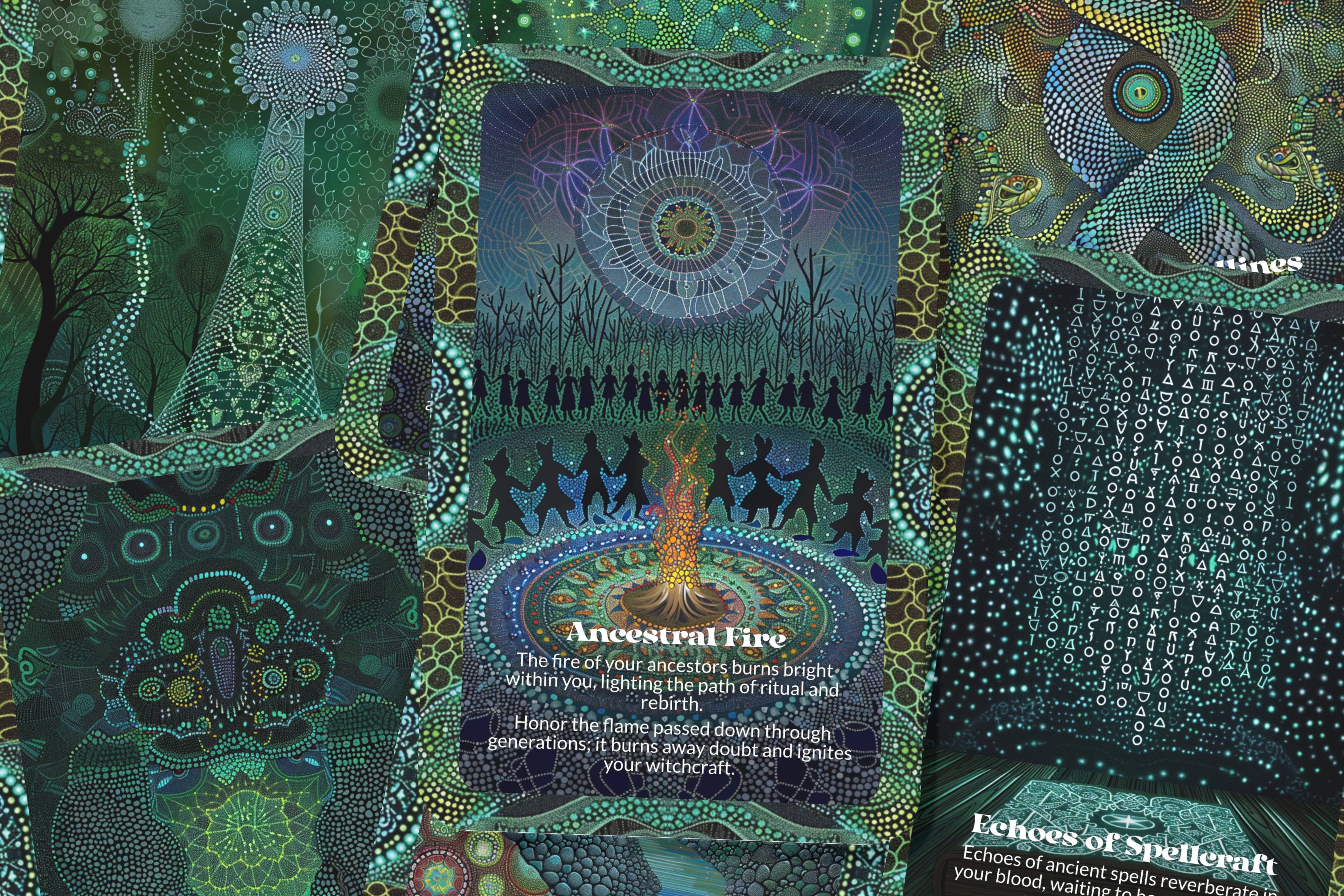 Ibiza Tarot USA - Wholesale Tarot Cards - Witch Lines Ancestral Magick Oracle Deck – 22 Cards4