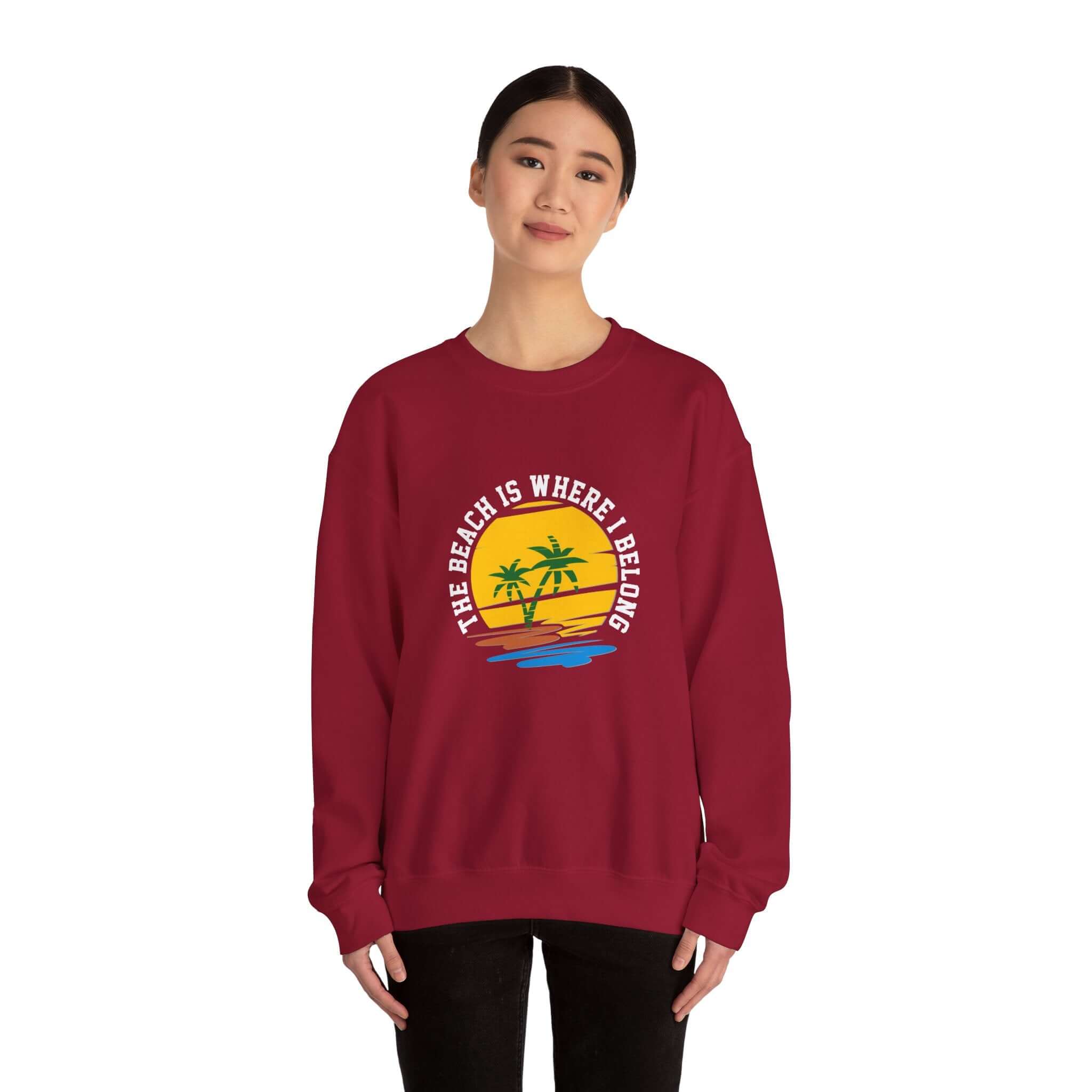 RC'nSONS - Vente Sweat-shirt à imprimés – unisexe - Le sweat-shirt unisexe "La plage est mon endroit"25