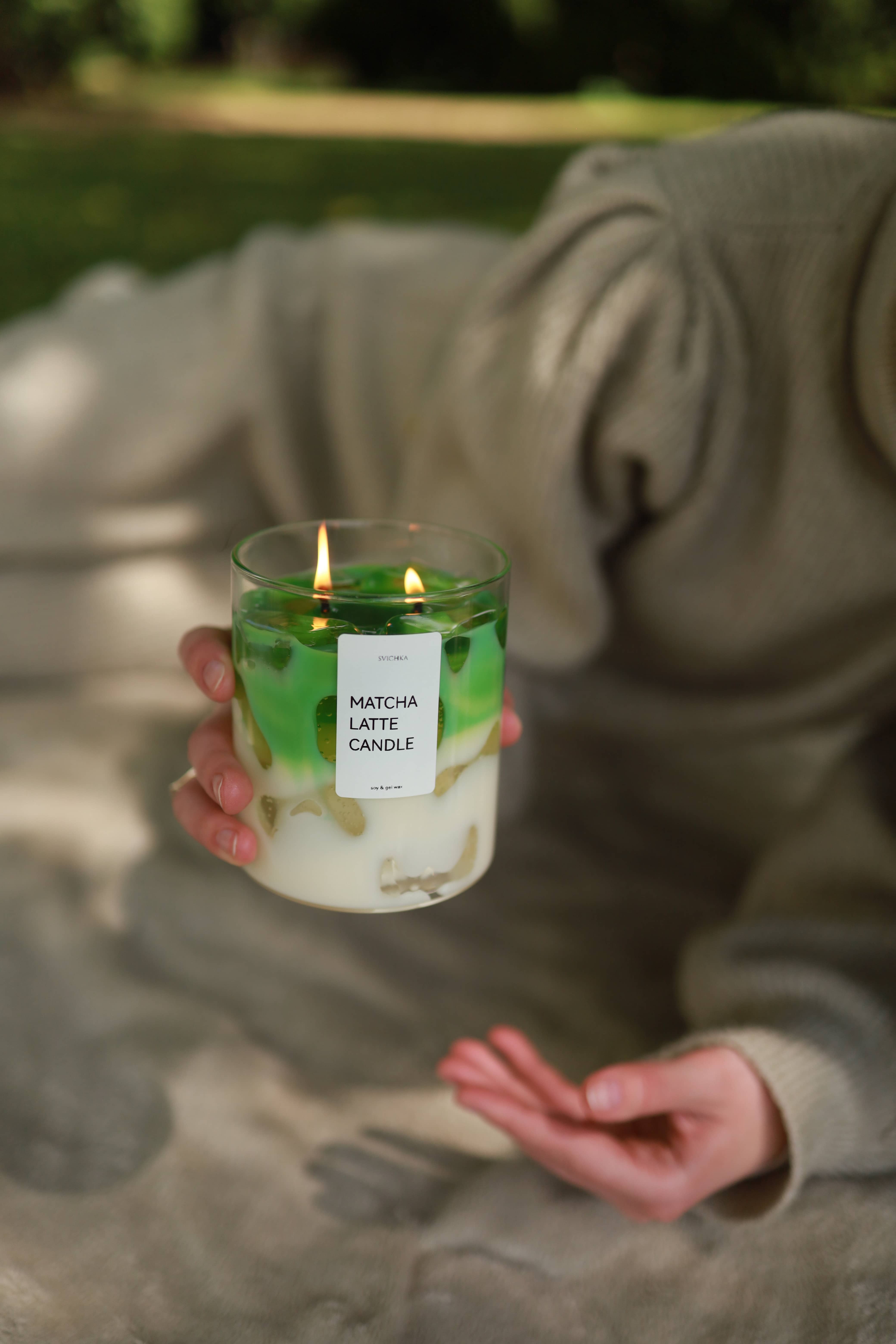 SVICHKA - Wholesale Jar/Filled Candle - Matcha Latte Candle