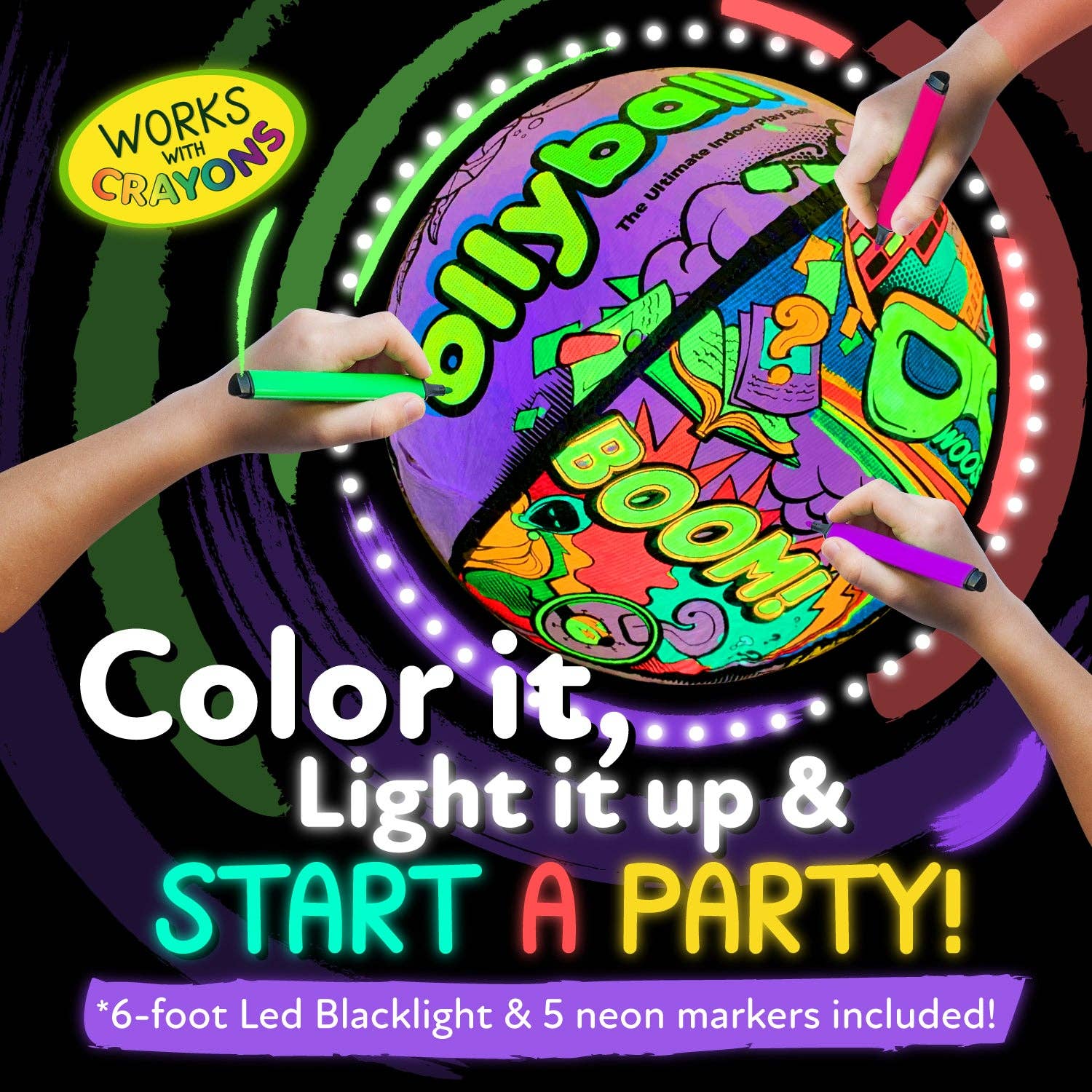 Ollyball Toy of the Year - Wholesale Sports Ball - Ollyball Glow Party!1