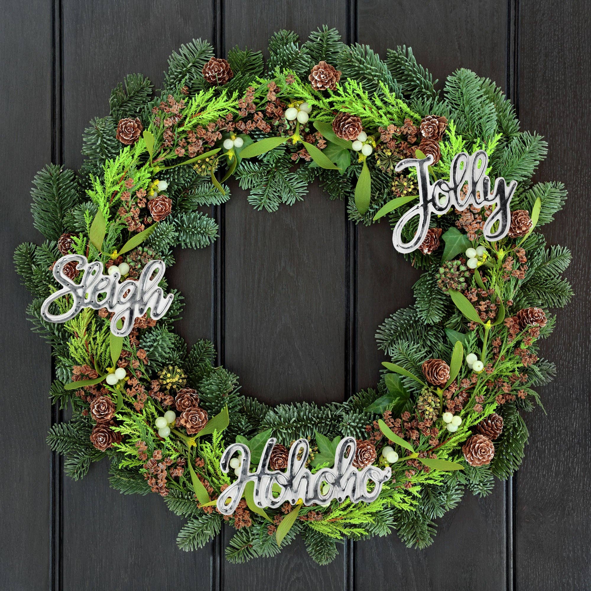 Kurated Korner - Wholesale Ornament - AuldHome Design Large Christmas Word Art Ornaments4