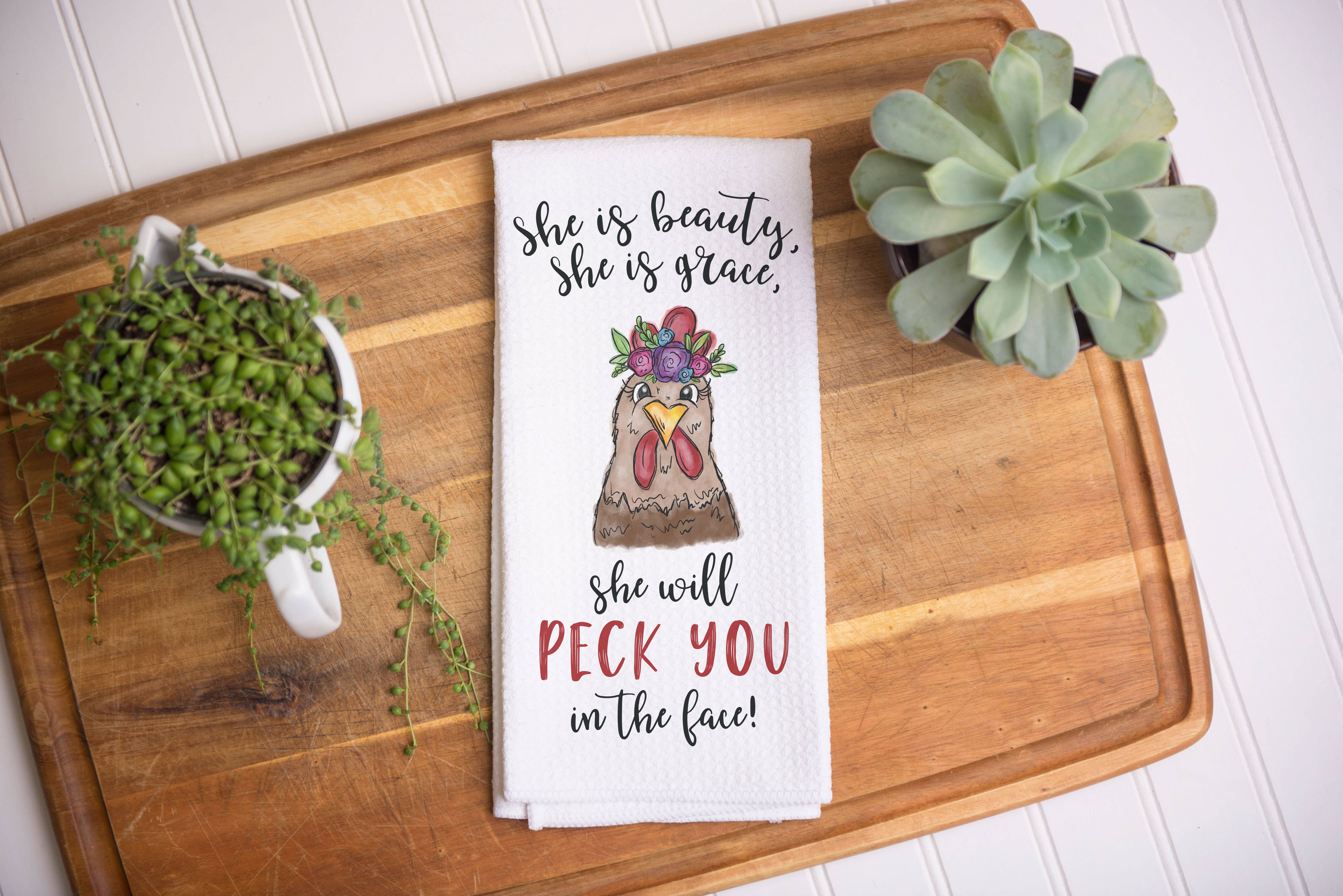 Canary Road - Wholesale Tea Towel - Funny Chicken Kitchen Towel, Farm Dish Towel, Tea Towel2