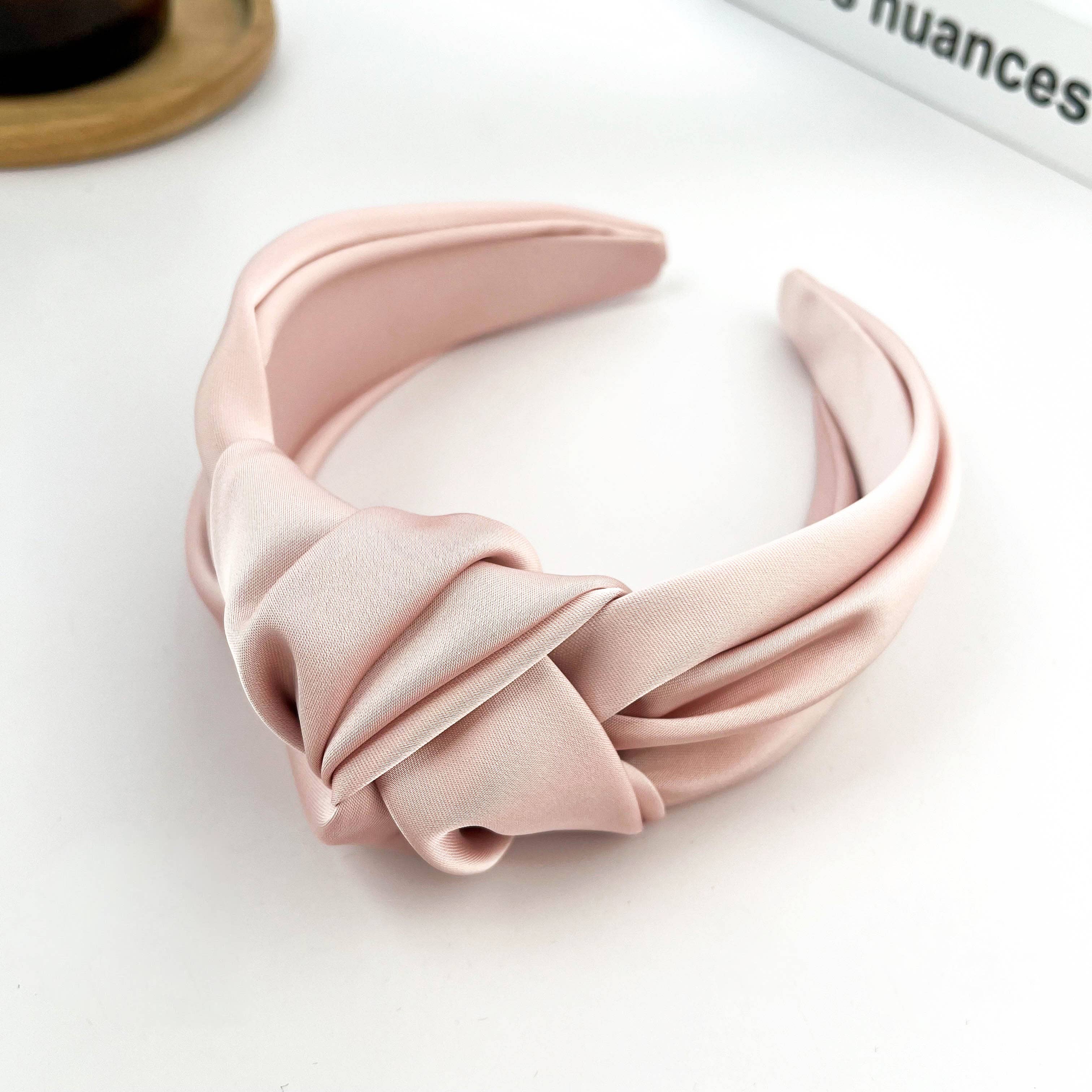 TheDivaSoap – Großhandel Fashion-Stirnband – Damen – Haarreif aus festem Satin mit Knoten, elegantes Haaraccessoire4