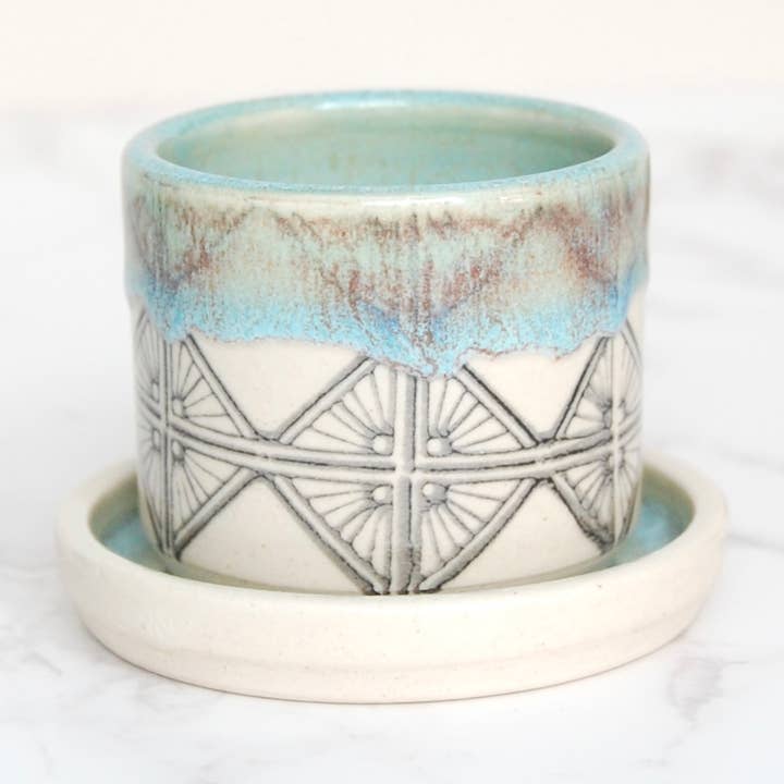 Tiny Plant Pot: Ashland Print (2”) for wholesale by Compost Design