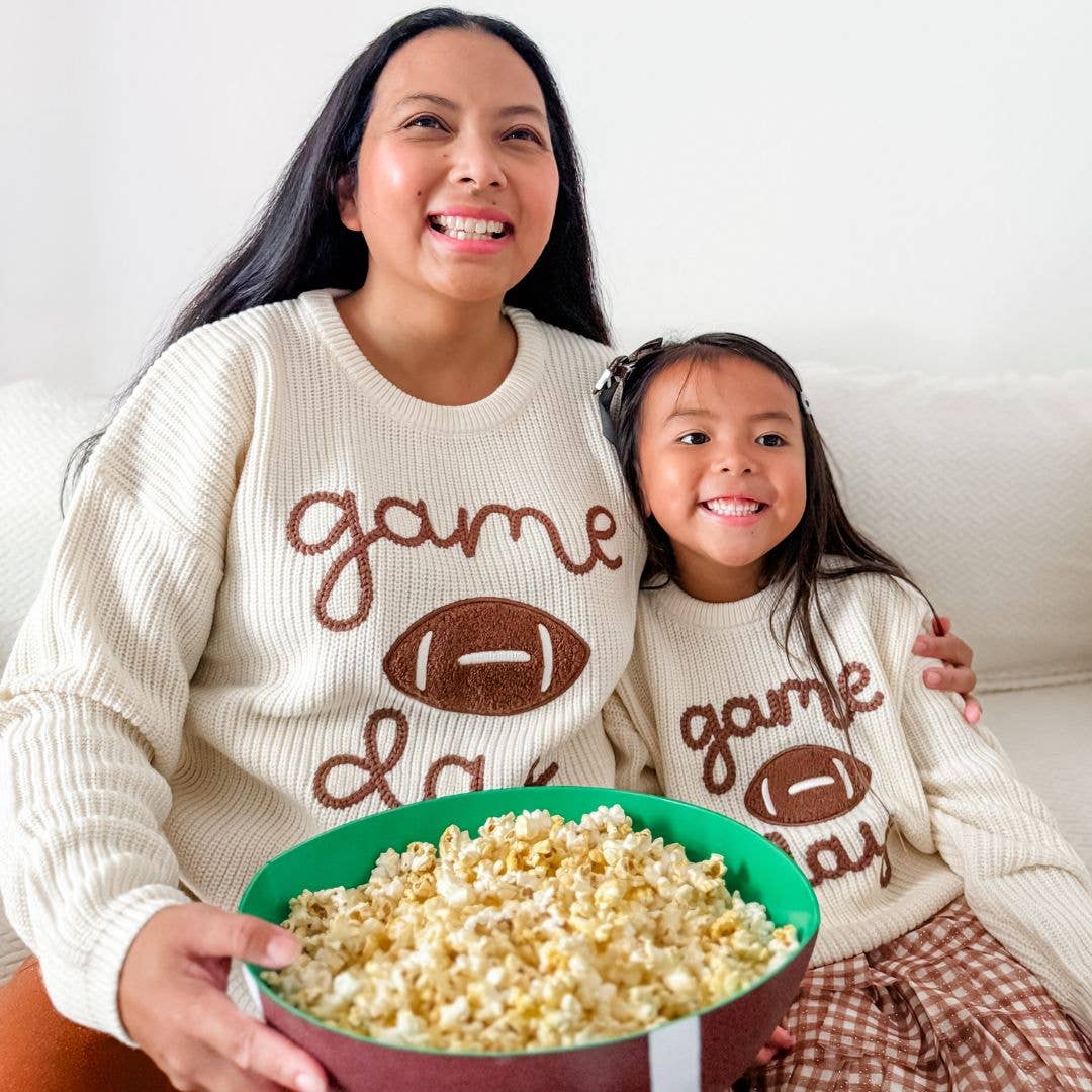 Sweet Wink - Wholesale Knit Sweater - Kids - Game Day Knit Sweater - Mommy and Me - Football6