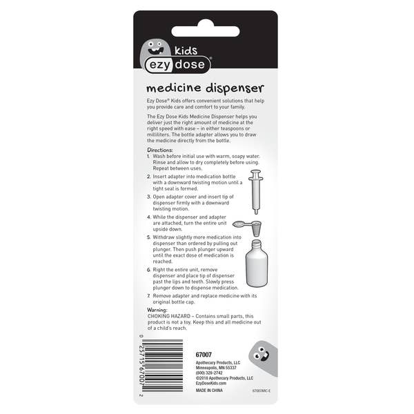 Apothecary Products LLC - Wholesale Oral Supplement/Vitamin - Ezy Dose Kids® Oral Syringe and Dosage Korc®7