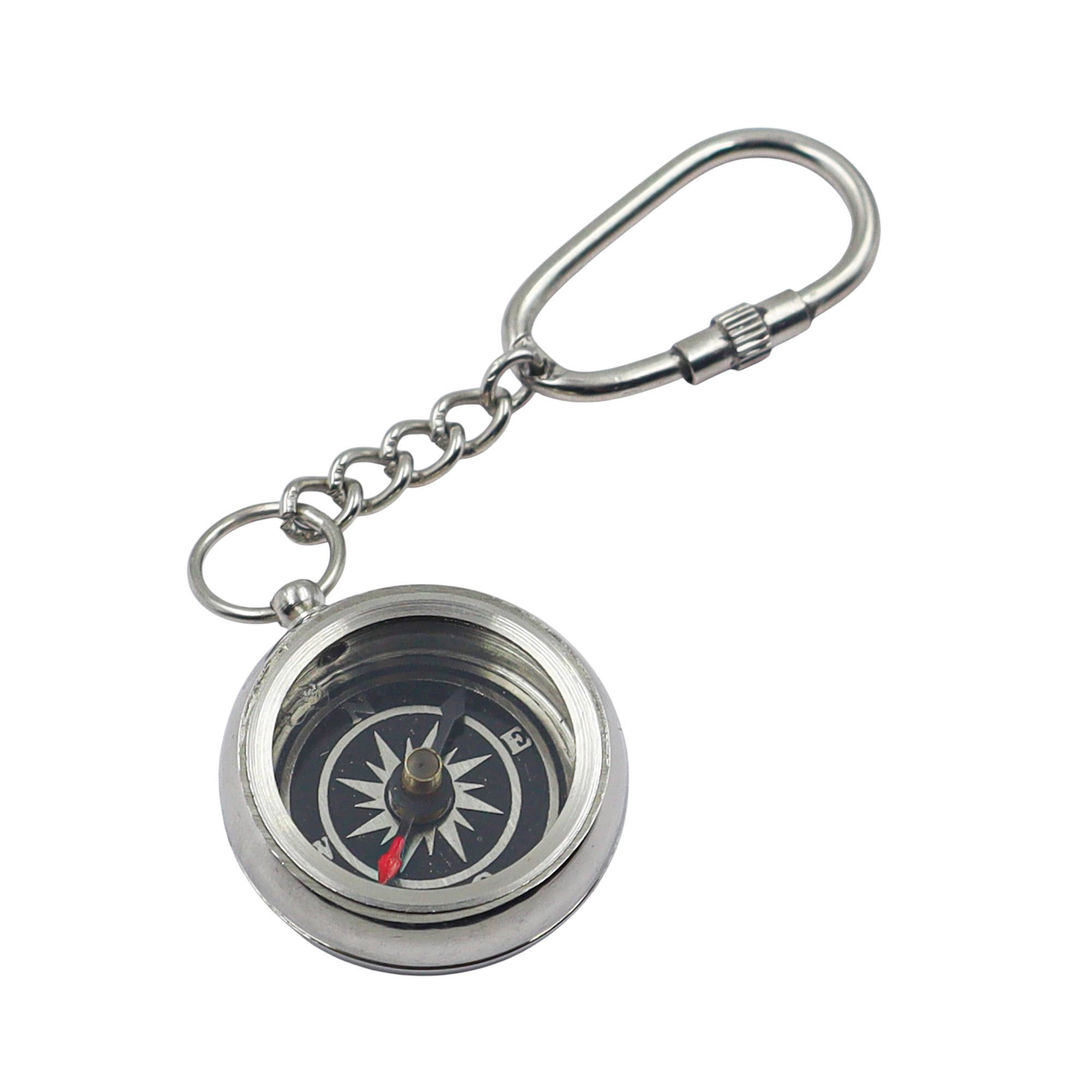 Dollond & Co. - Wholesale Keychain - Unisex - Personalised Bronze & Chrome & Brass Compass Keyring2