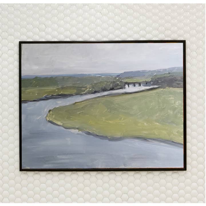 Art Print (8x10). Meandering RIver for wholesale by Blueberry Road Cards