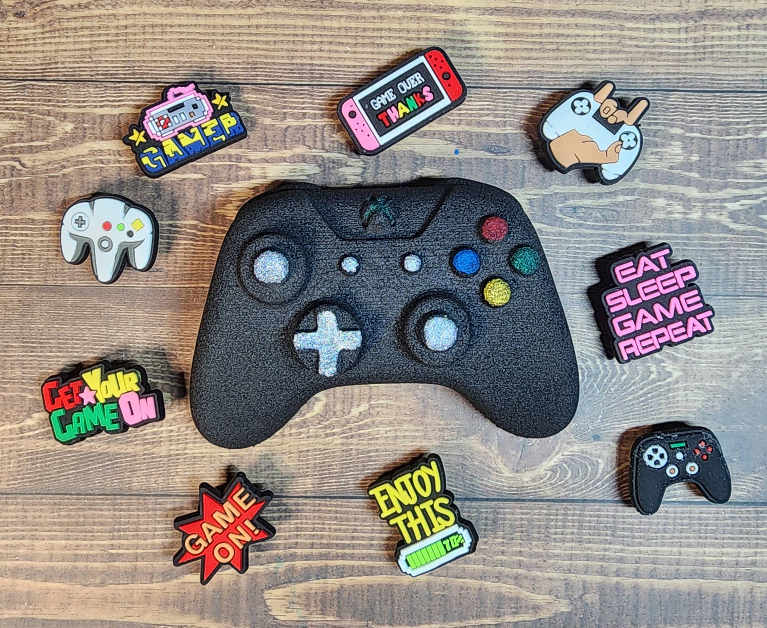 Fizz Bizz - Vente Bombe de bain/poudre effervescente pour le bain - Bombe de bain en forme de manette de jeu avec surprise