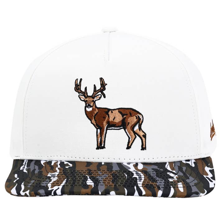 Embry Outdoors - Wholesale Trucker Hat - Unisex - White Ranch Camo "Buck"1