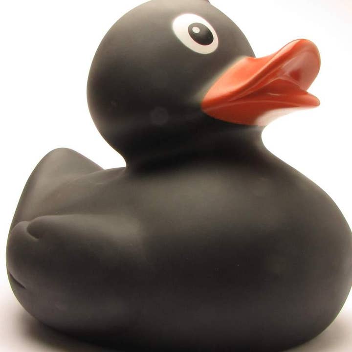 Canard en caoutchouc XXL Sophie (noir) - canard en caoutchouc pour la vente par Duckshop