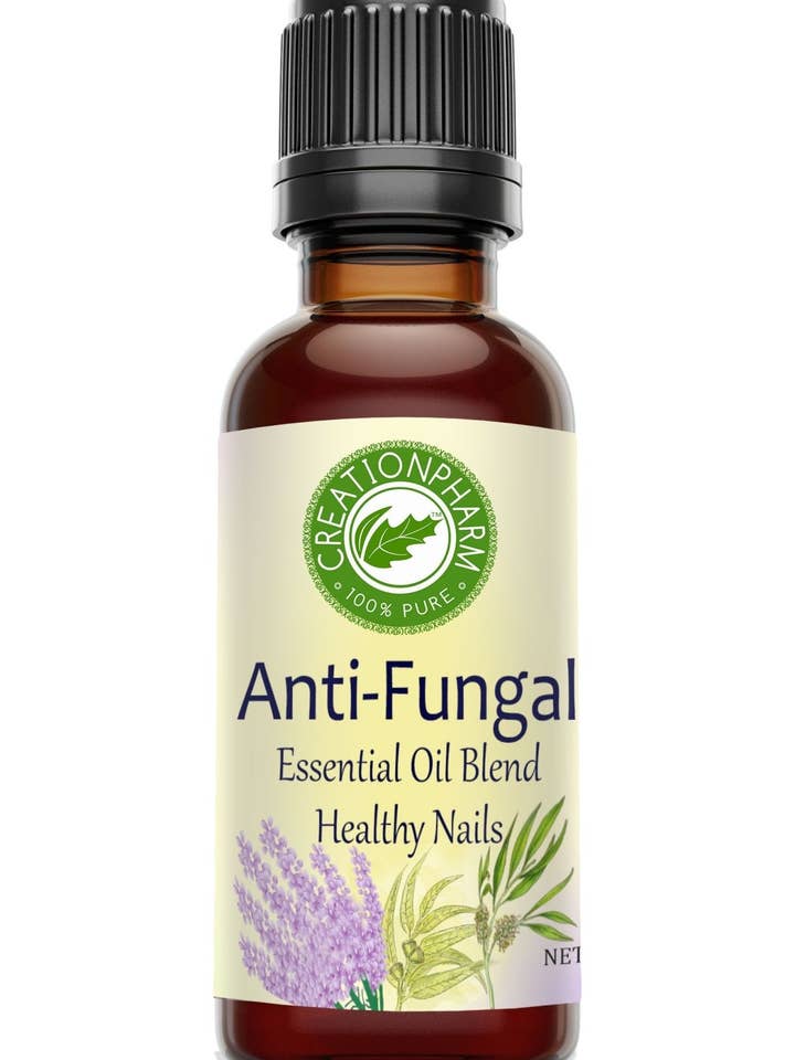 Nail Oil Blend Clears Yellow Nails With Tea Tree Lavender Eucalyptus 100 Percent Natural Ingredients for wholesale by Creation Farm Inc