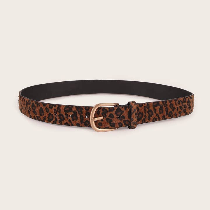 Dipped Shop - Wholesale Belt - Women's - Leopard Print Punk Vintage Belt DPWB03064