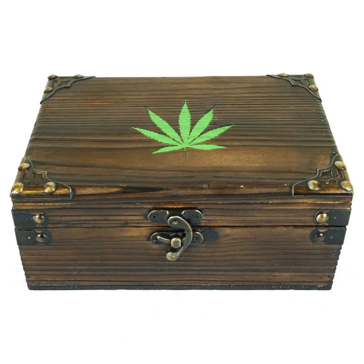 Boîte de rangement solide avec texture de grain de bois pour la vente par Boxman