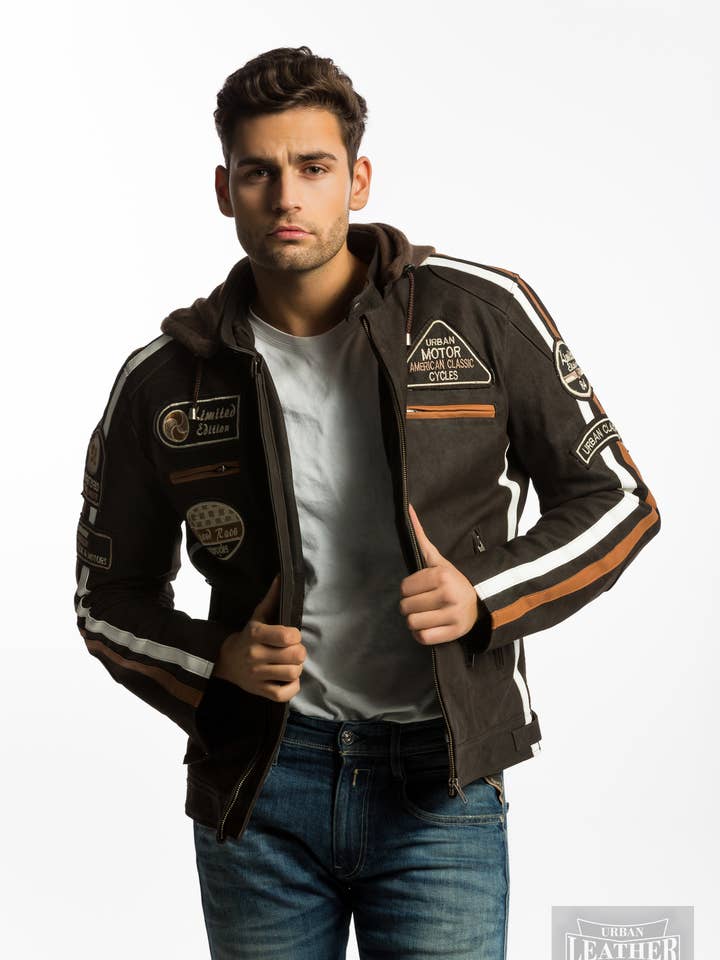 Urban 5884 Amsterdam | Leather jackets – Casaco de couro - Homem por atacado – URBAN 5884 - Jaqueta de moto masculina FIFTY EIGHT9