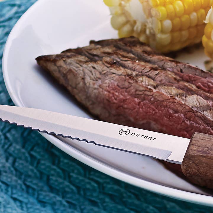 Fox Run Brands - Wholesale Knife set - Outset Rosewood Steak Knife, Set of 6, 8.75" Length1