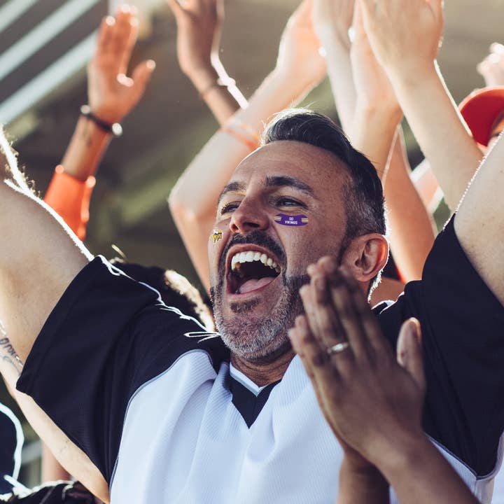 Rico Industries - Wholesale Temporary Tattoo - NFL Football Minnesota Vikings Vertical Tattoo3