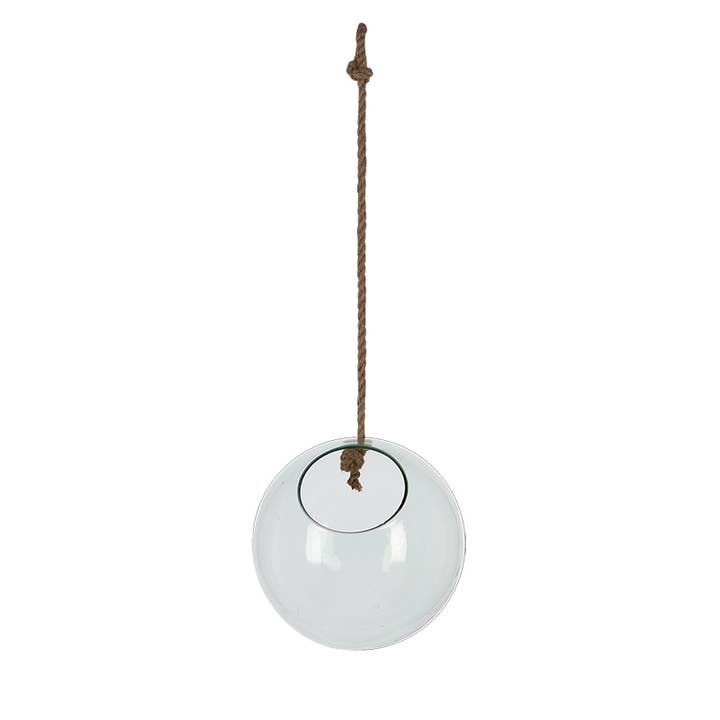 Esschert Design USA - Wholesale Plant Pot - Round Hanging Terrarium, Glass - Medium