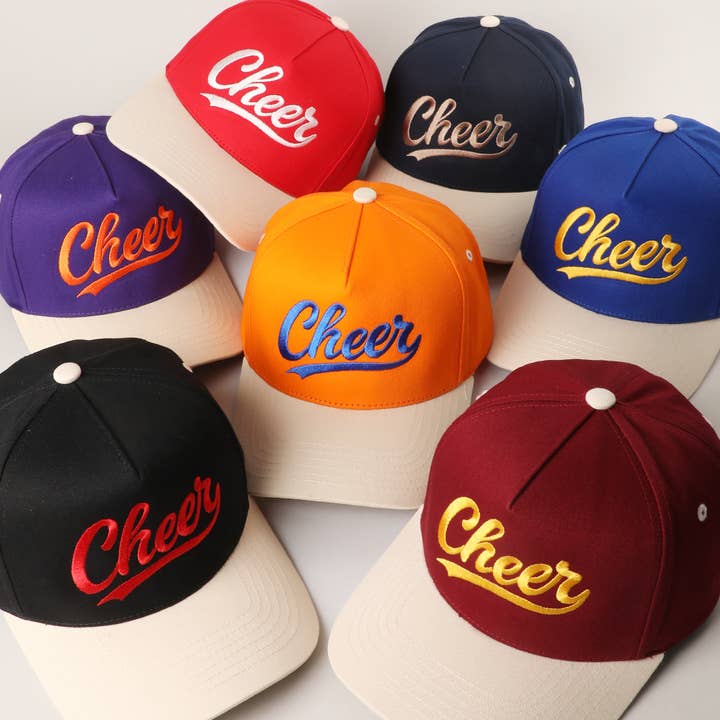 College Spirit Cheer Geborduurde Truckerpet voor wholesale door Fashion City