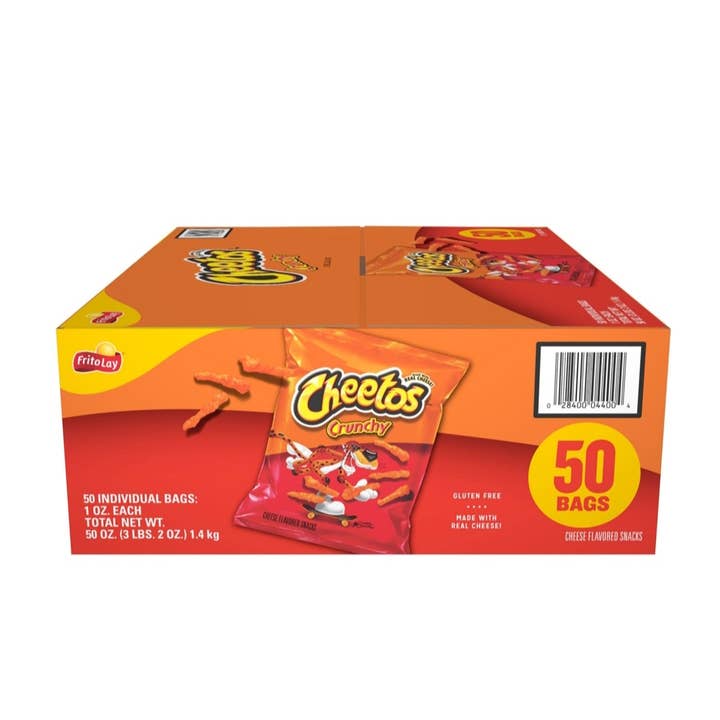 Cheetos Crunchy Cheese Flavored Snacks, 1 oz., 50CT for wholesale by Majestic Wholesale