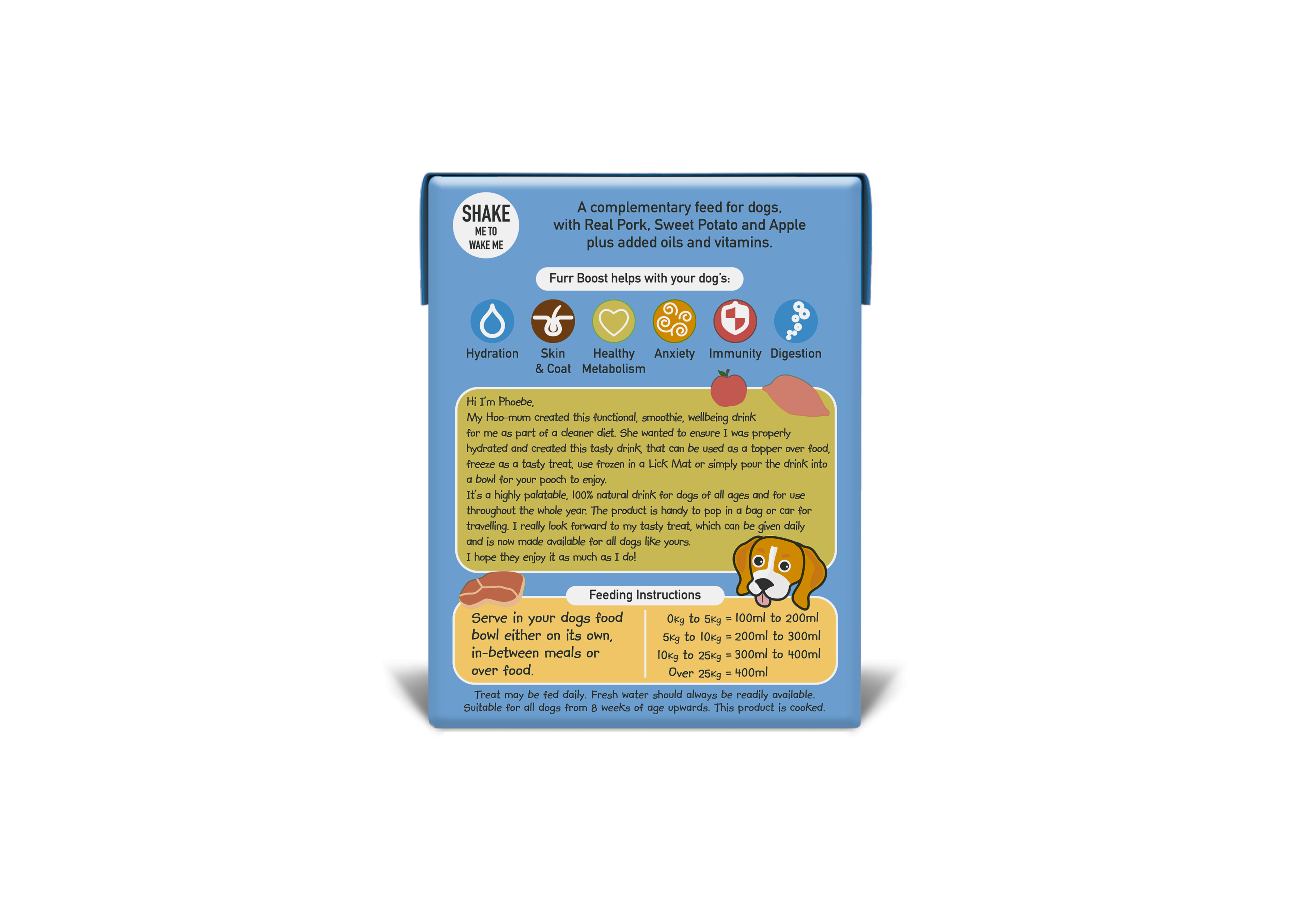 Furr Boost - Vente Friandises – chien - Porc, patate douce et pomme Furr Boost 12 x 400 ml4