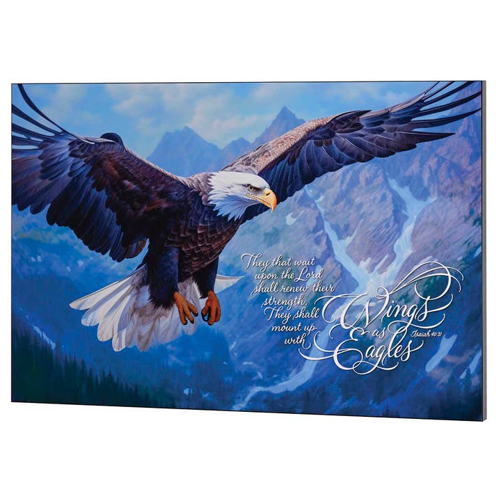 Placa de Parede 24x16 Águia Isaiah 40:31 por atacado de Dicksons