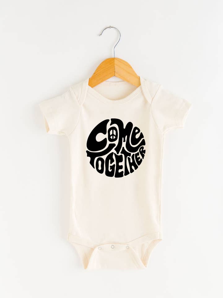 Come Together Retro Baby Bodysuit | Onesie | Baby Clothing for wholesale by Nature Supply Co