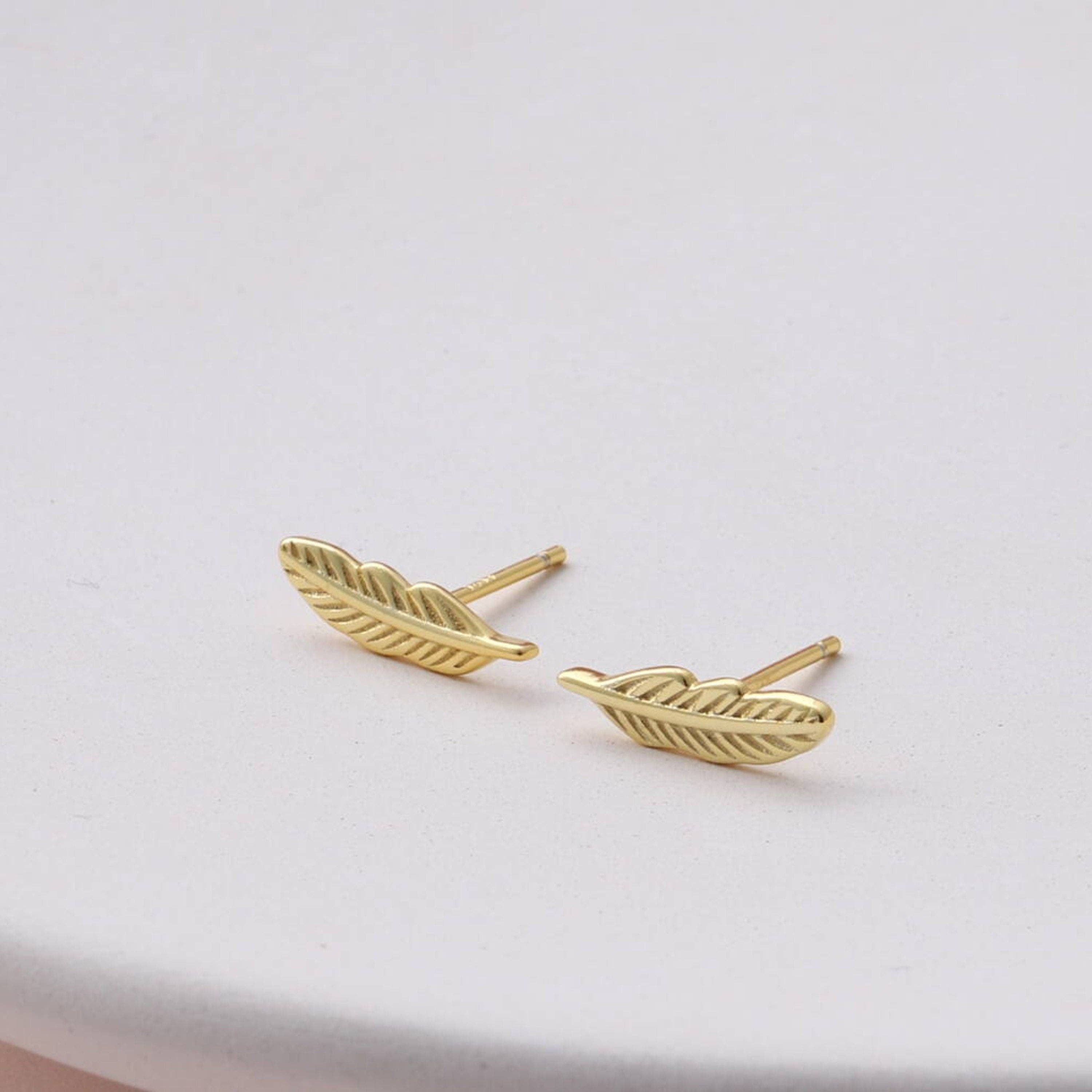 Attic creations - Wholesale Stud/Post Earrings - TT71005 WISDOM feather earrings1